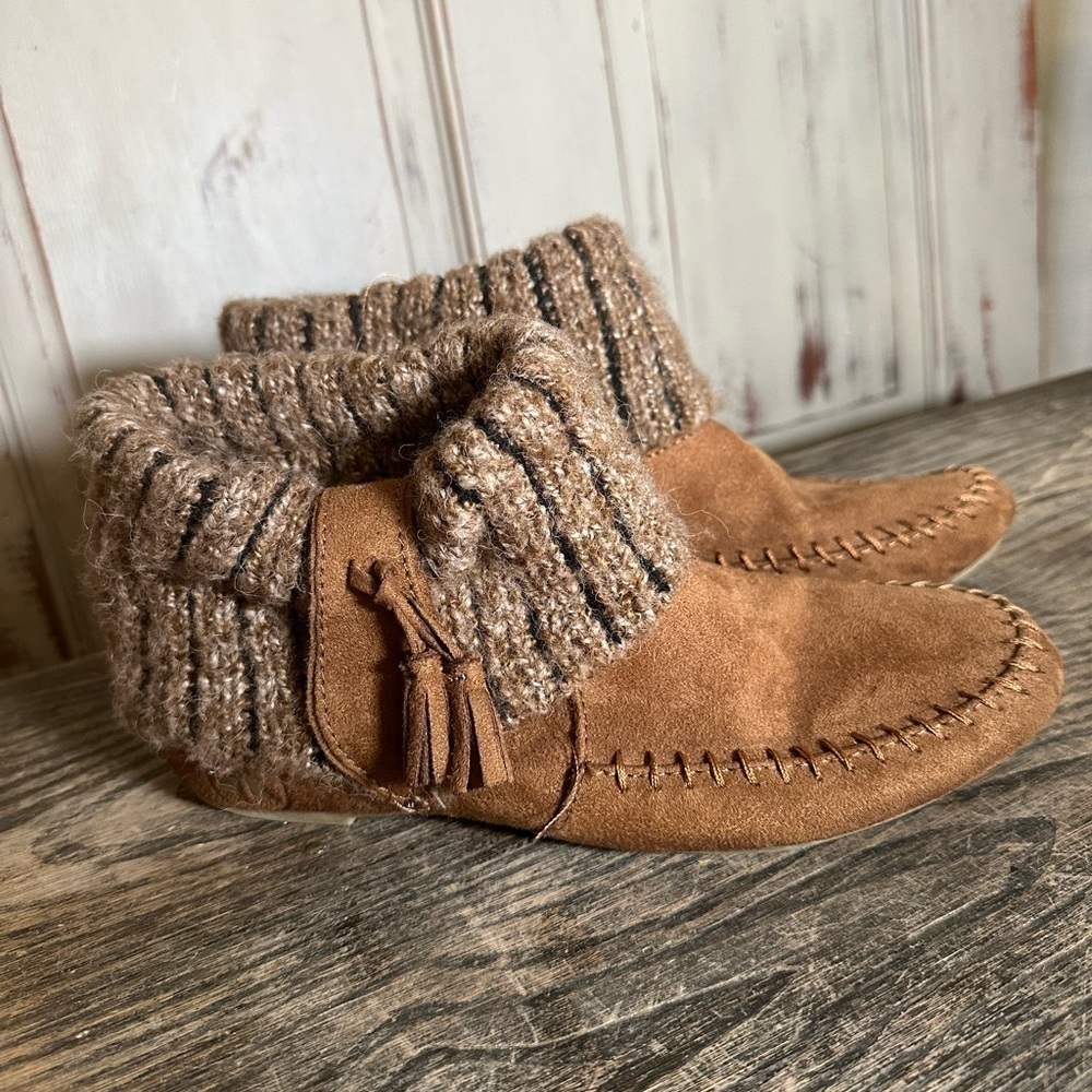 Airwalk moccasin bootie suede fall boots 7